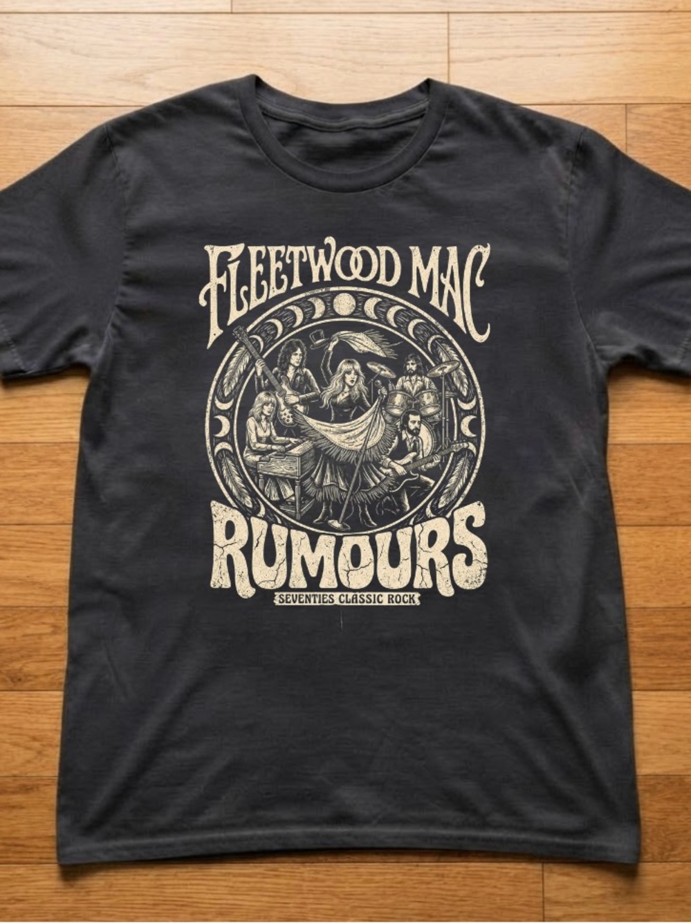 Fleetwood Mac Rumours Classic Rock Graphic Shirt